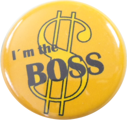 I am the Boss button